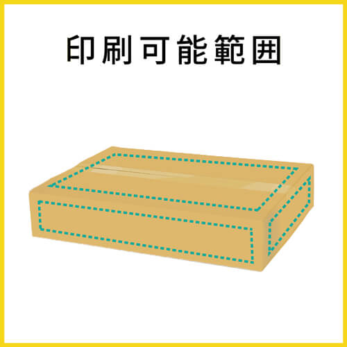 【名入れ印刷】宅配120サイズ ダンボール箱（薄型）