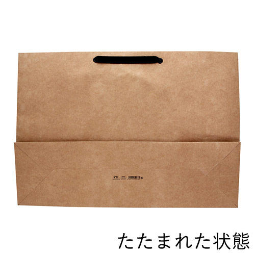 ファッションバッグ（茶・アクリル紐・幅600×マチ180×高さ420mm）
