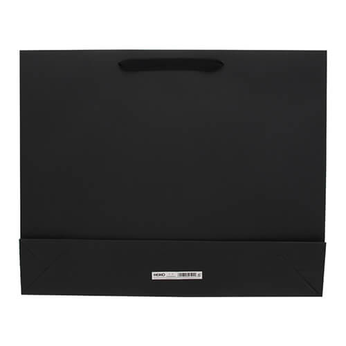 ファッションバッグ（黒・アクリル紐・幅520×マチ100×高さ420mm）