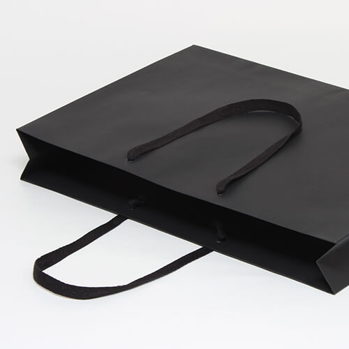 ファッションバッグ（黒・アクリル紐・幅600×マチ100×高さ420mm）