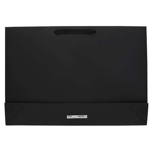 ファッションバッグ（黒・アクリル紐・幅600×マチ100×高さ420mm）