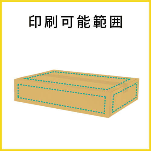 【名入れ印刷】宅配100サイズ ダンボール箱（薄型）