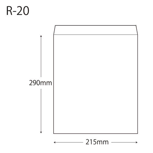 紙平袋（筋入り・赤・幅215×高290mm)