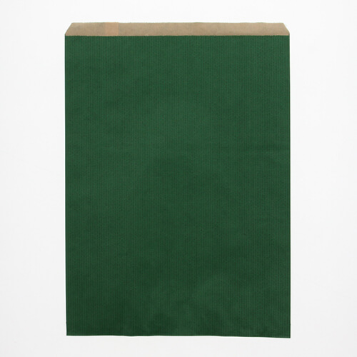 紙平袋（筋入り・緑・幅250×高330mm)