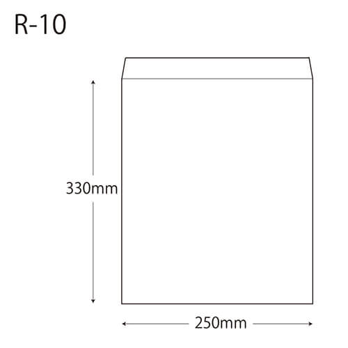紙平袋（筋入り・赤・幅250×高330mm)