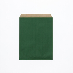 紙平袋（筋入り・緑・幅140×高180mm)