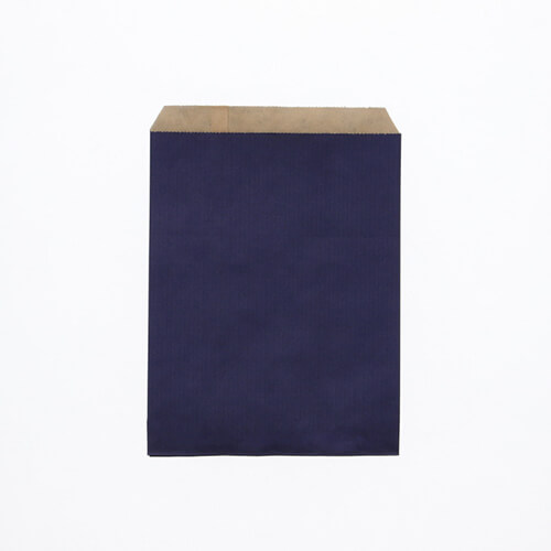 紙平袋（筋入り・ネイビー・幅140×高180mm)