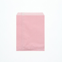 紙平袋（筋入り・ピンク・幅140×高180mm)