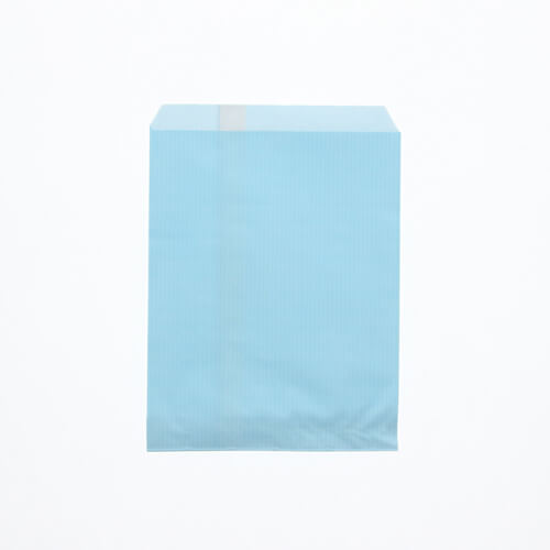 紙平袋（筋入り・青・幅140×高180mm)