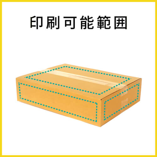 【名入れ印刷】宅配80サイズ ダンボール箱（薄型・最大サイズ3辺80cm）