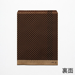 紙平袋（ドット・黒・幅180×高230mm)