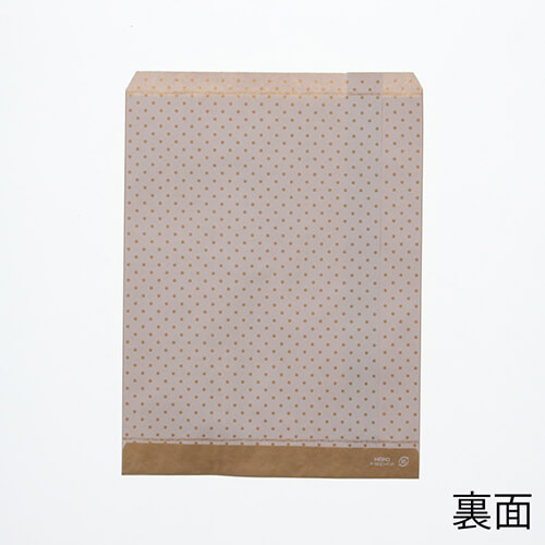 紙平袋（ドット・白・幅180×高230mm)