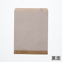 紙平袋（ドット・白・幅180×高230mm)