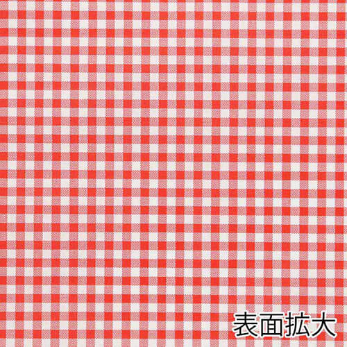紙平袋（ギンガムミニ・赤・幅140×高180mm)