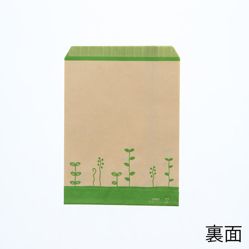 紙平袋（ハーブリーフ・幅140×高180mm)
