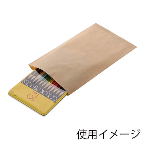 紙平袋（茶・幅135×高230mm)