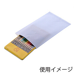 紙平袋（モノストライプ・青・幅135×高230mm)