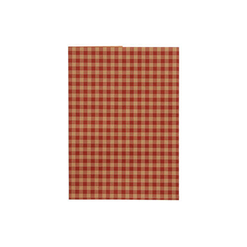 紙平袋（ギンガム・赤・幅115×高160mm)