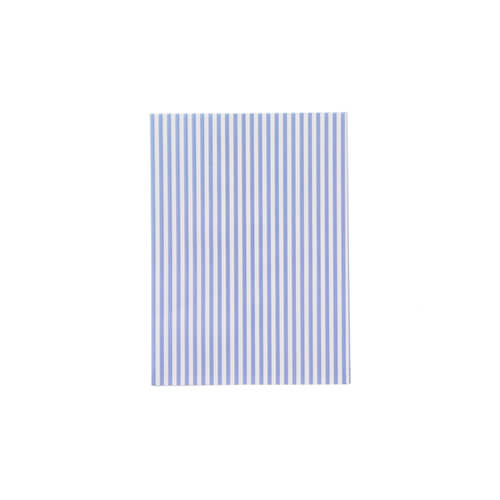 紙平袋（モノストライプ・青・幅80×高110mm)