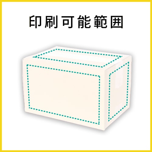 【名入れ印刷】 ダンボール箱（白）