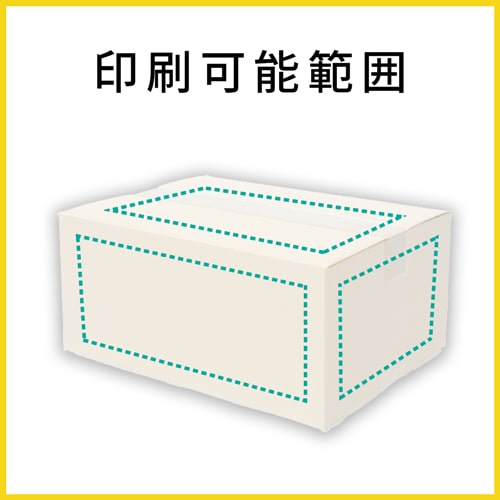 【名入れ印刷】宅配80サイズ ダンボール箱（白）