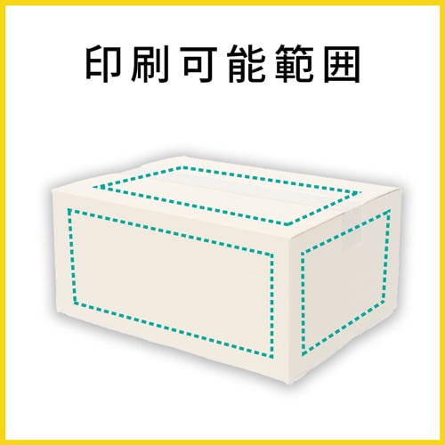 【名入れ印刷】宅配80サイズ ダンボール箱（白）
