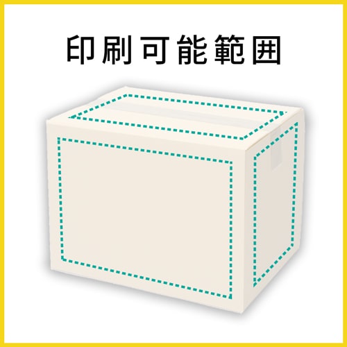 【名入れ印刷】宅配100サイズ ダンボール箱（白）