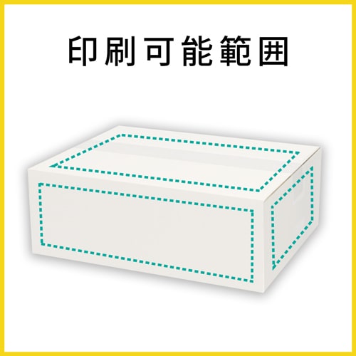 【名入れ印刷】宅配80サイズ お米5kg×1袋用ダンボール箱（白）