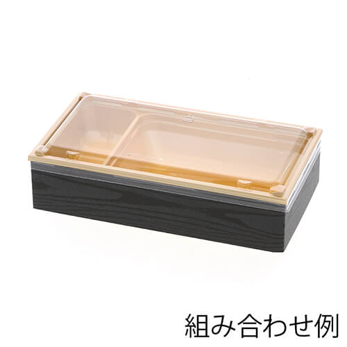 アクタ 弁当容器 ワン折重(フタ) 73×38K 透明 50枚