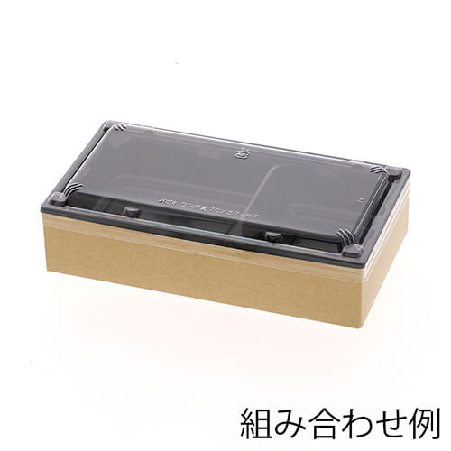 アクタ 弁当容器 ワン折重(フタ) 70×37-K7 透明 50枚