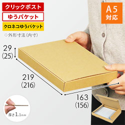【クリックポスト・ゆうパケット】A5厚さ3cm・N式ケース