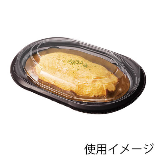 リスパック プレート容器 バイオデリカ サラエル D24OC クリアー防曇 内嵌合蓋 50枚