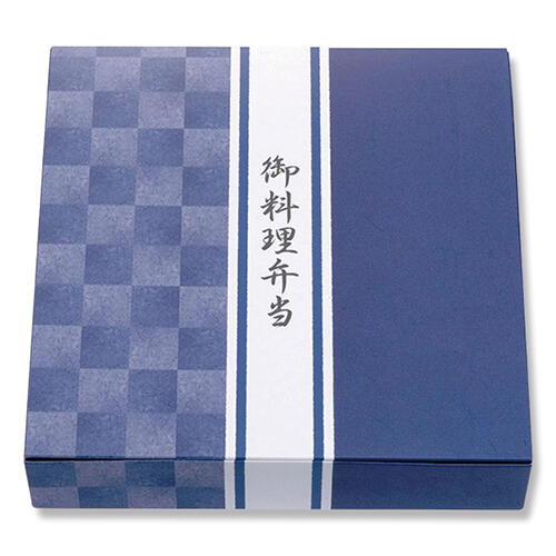 ケーピープラテック 弁当容器 K-BOX 70-70 紙箱 藍染 50枚