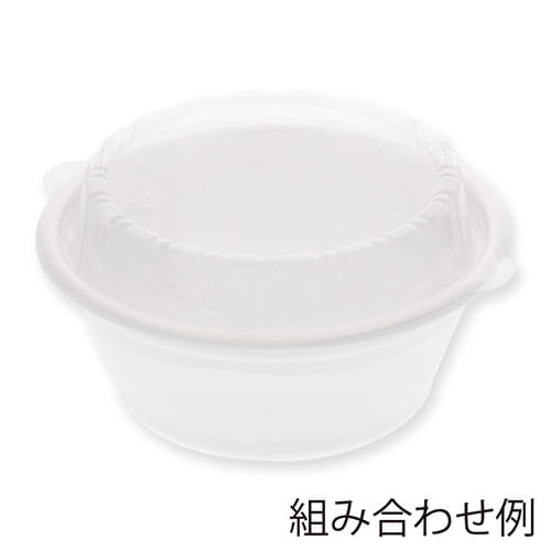 エフピコ 麺容器 DLV麺用 20 中皿-1用 内嵌合透明高蓋 穴有 50枚