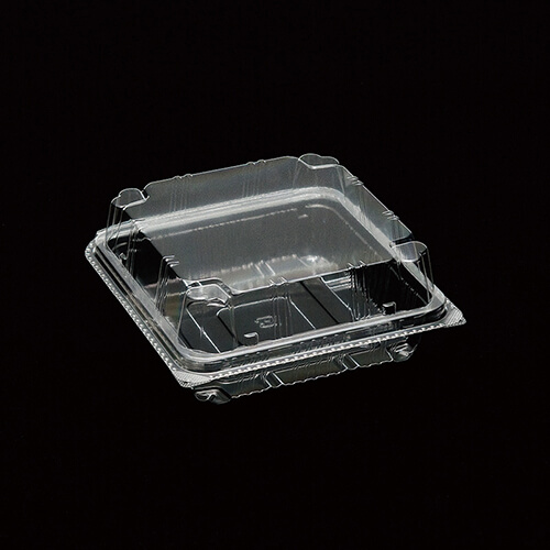 デンカポリマー 食品容器 フードパック(嵌合タイプ) サンドイッチ用 OPSW12-12(50) 50枚