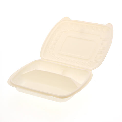 シンメイ 食品容器 コーンスターチパック仕切付 IDFP-50 50枚