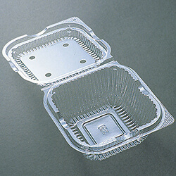 デンカポリマー 食品容器 フードパック(嵌合タイプ) OP-146 穴あり 100枚