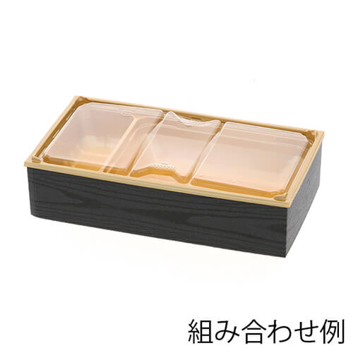 アクタ 弁当容器 ワン折重(ソコ) 73×38B 金 50枚