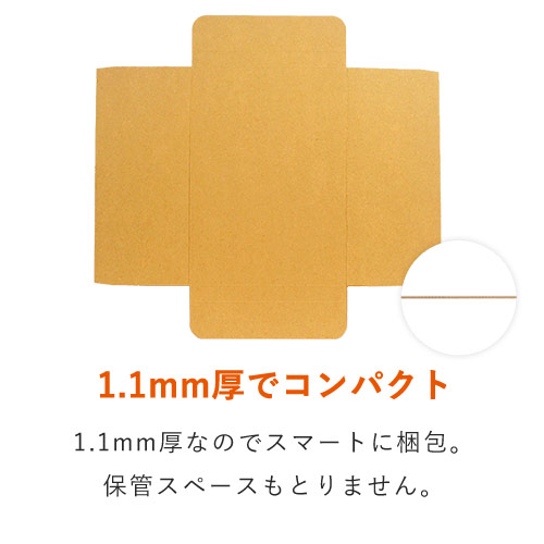 【ネコポス・クリックポスト】厚さ2.5cm・ヤッコ型ケース（A4サイズ）