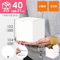 小物用ケース（白、10cm立方体）