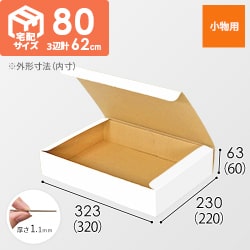 フリーBOX（白、底面A4・深さ6cm）
