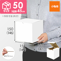 小物用ケース（白、15cm立方体）