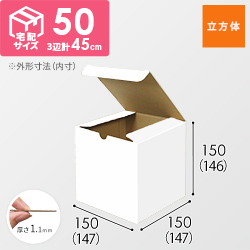 小物用ケース（白、15cm立方体）