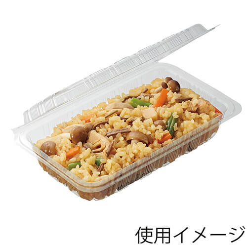 シーピー化成 食品容器 フードパック(折蓋・非嵌合タイプ) H-2-B 中浅 100枚