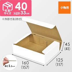 小物用ケース（白、深さ4.1cm）