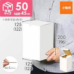 小物用ケース（白、深さ19.6cm）