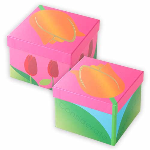 貼り箱（チューリップ）