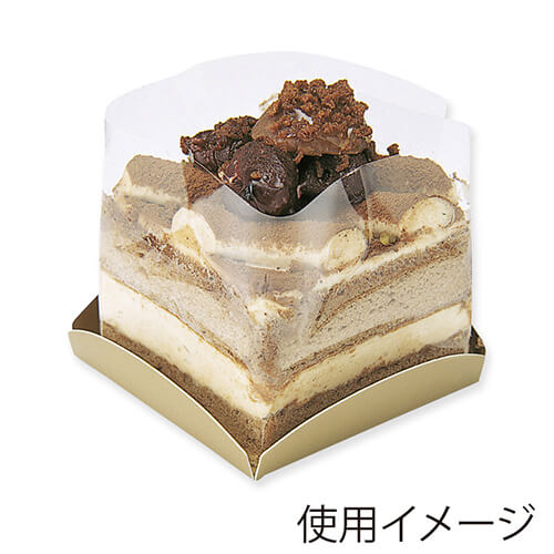 ＣＰ１０１ ケーキプレート 正方形 ゴールド
