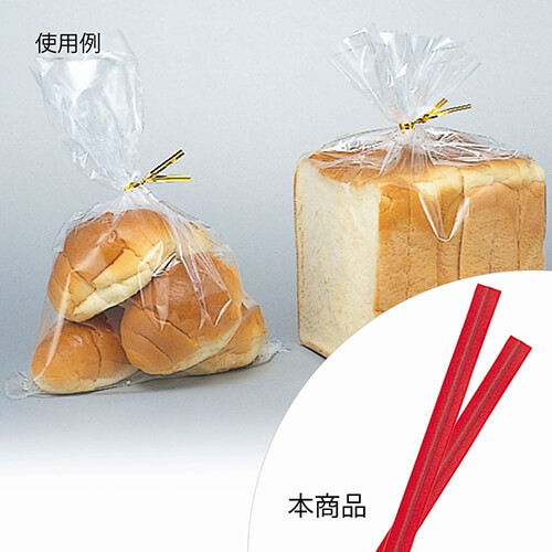 信越ポリマー カラータイ 4mm幅×8cm 赤 1000本