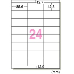 レーザープリンタ用ラベル　Ｂ４　２４面　２０枚